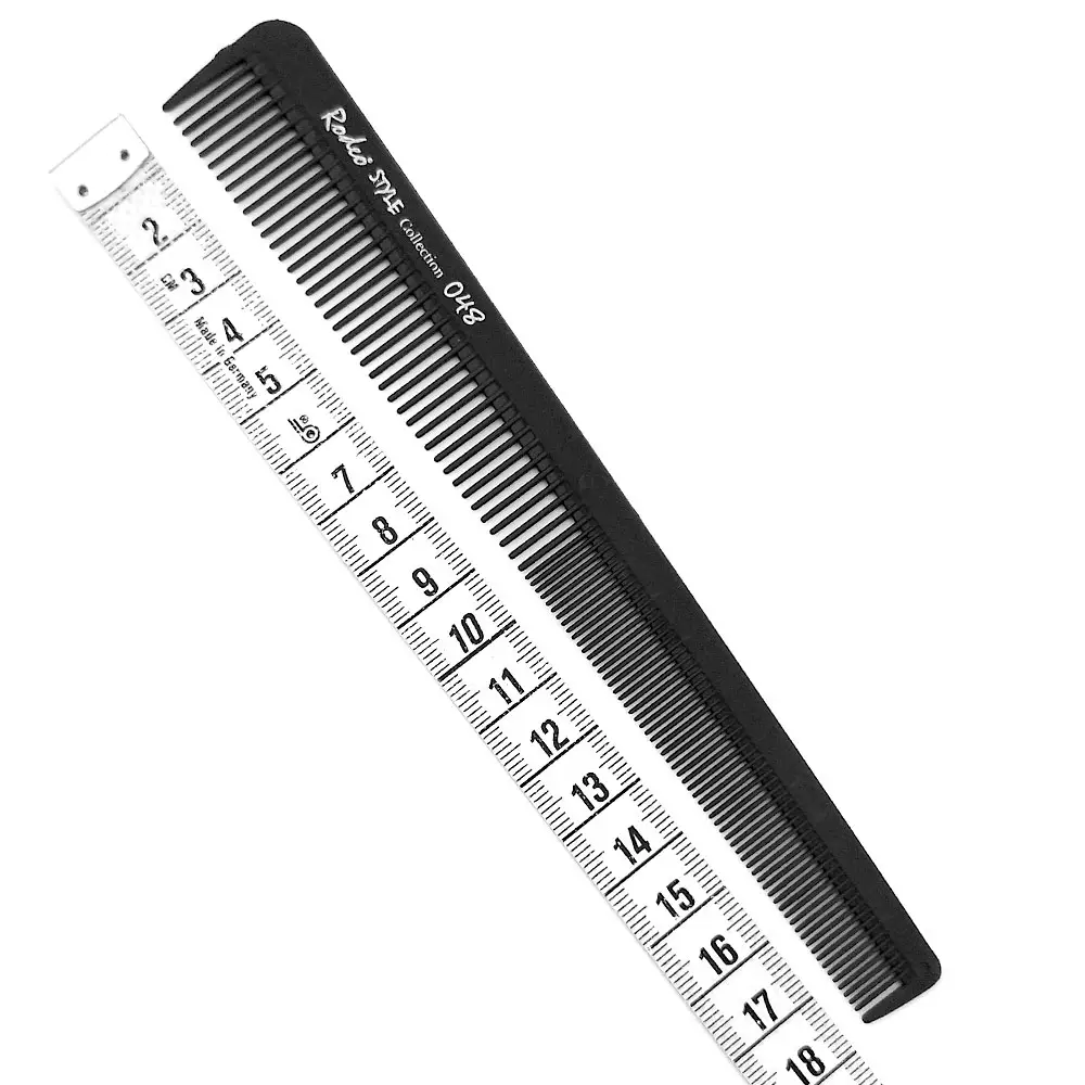 Фризьорски карбонов гребен RODEO professional Comb 048 Фризьорски карбонов гребен RODEO professional Comb 048